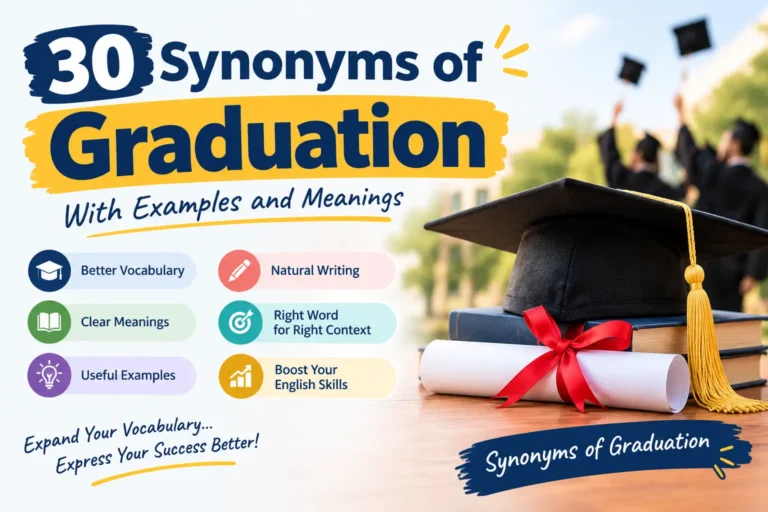 Synonyms of Graduation – alternative words and related terms