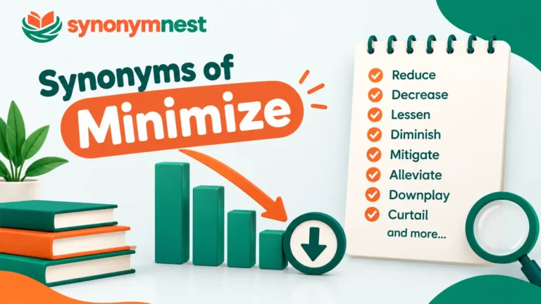 Synonyms of Minimize with common alternatives and examples
