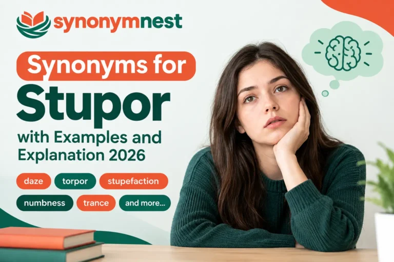 Synonyms for stupor with examples and meanings