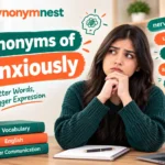30 synonyms for anxiously with meanings and examples