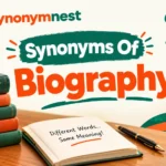 Biography synonyms with examples and meanings