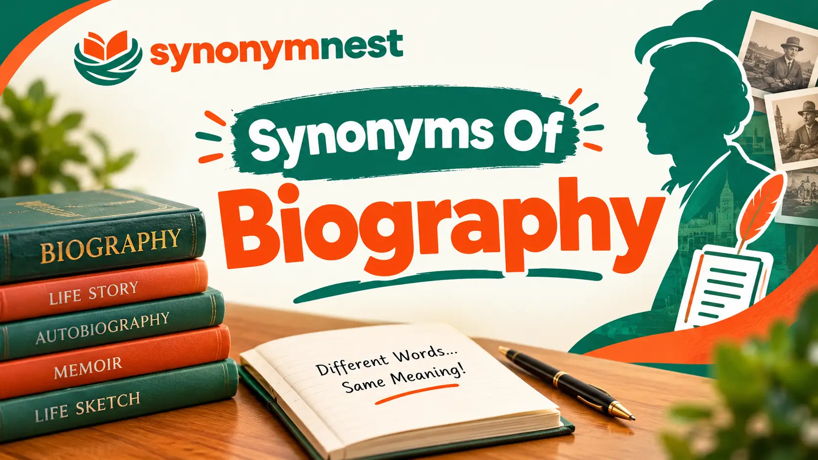 Biography synonyms with examples and meanings
