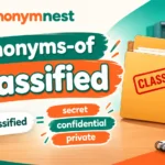 30 synonyms of classified with meanings and examples