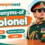 Colonel standing with military officers during an official inspection