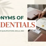 Synonyms of credentials with examples and meanings