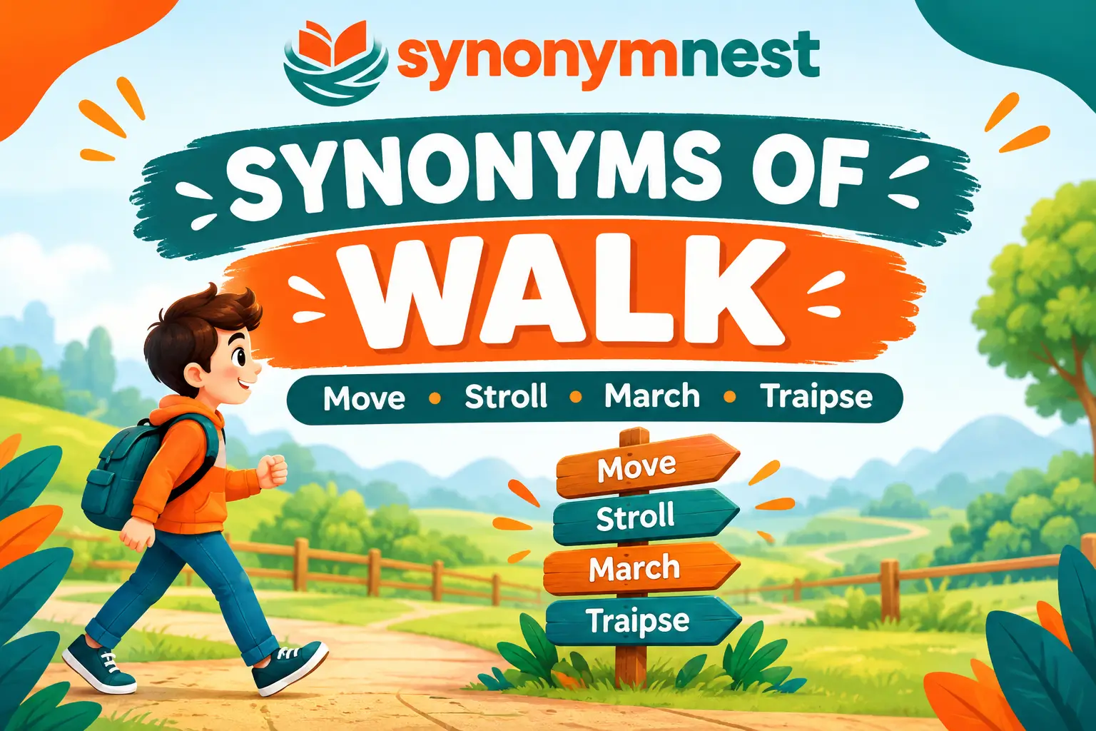 30 synonyms of walk with examples and meanings for English learners